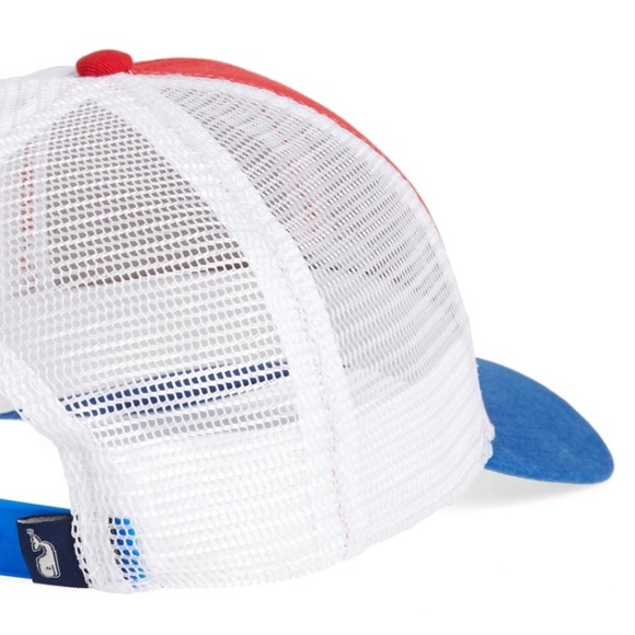 Vineyard Vines Red White & Blue Trucker Hat! - Picture 7 of 7